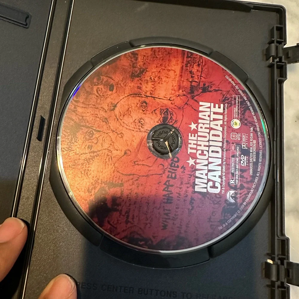 The Manchurian Candidate DVD (Region 4) VGC Denzel Washington NEW CASE